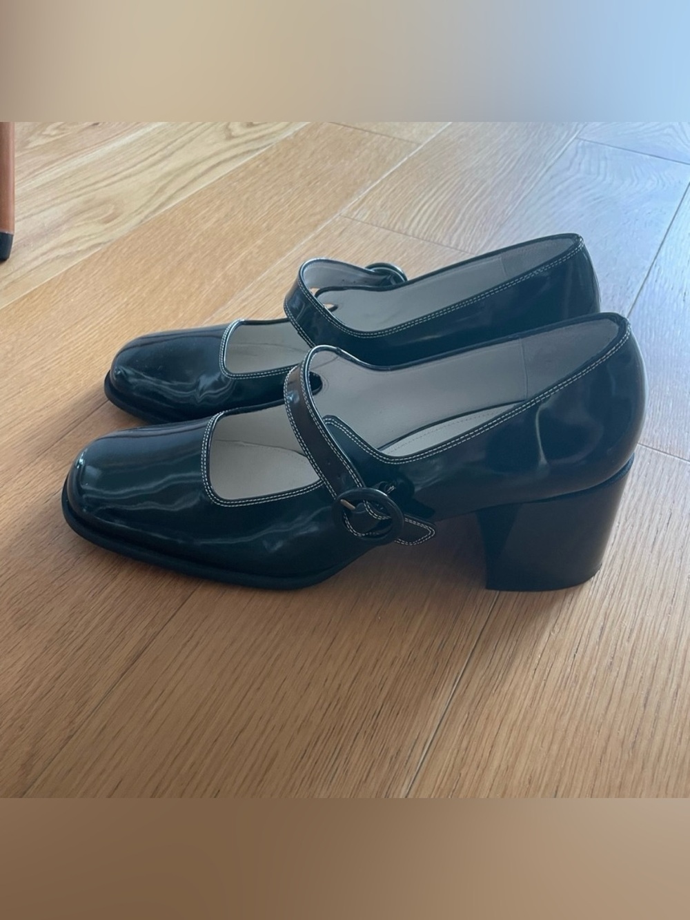 Carel Caren Patent Mary Jane Pumps